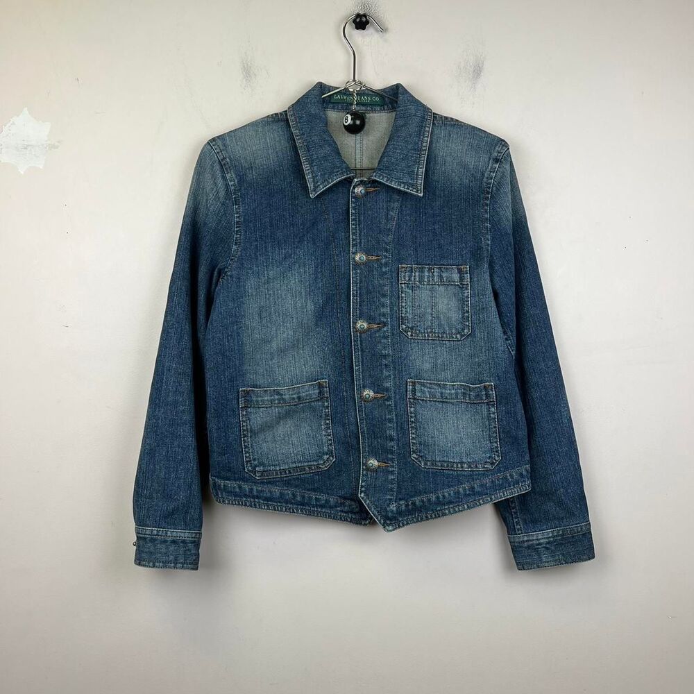 Ralph Lauren women's denim Native American Style jacket size medium